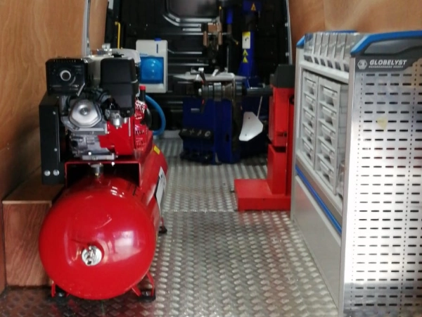 mobile tyre van conversion